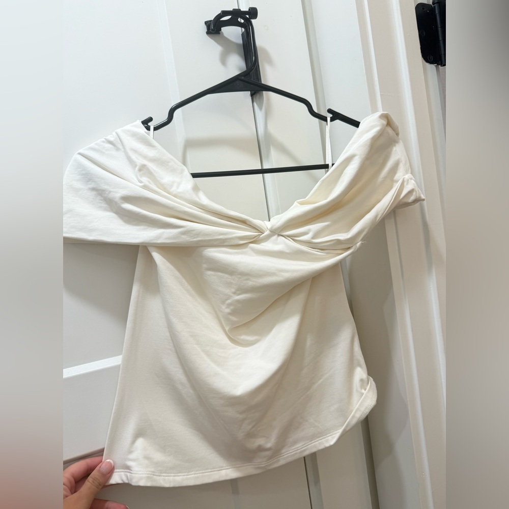 Abercrombie & Fitch white off the shoulder top